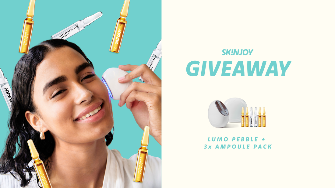 WIN a SKINJOY LUMO PEBBLE Electric Current Toner + FULL Serum Ampoule Pack this Women’s Month
