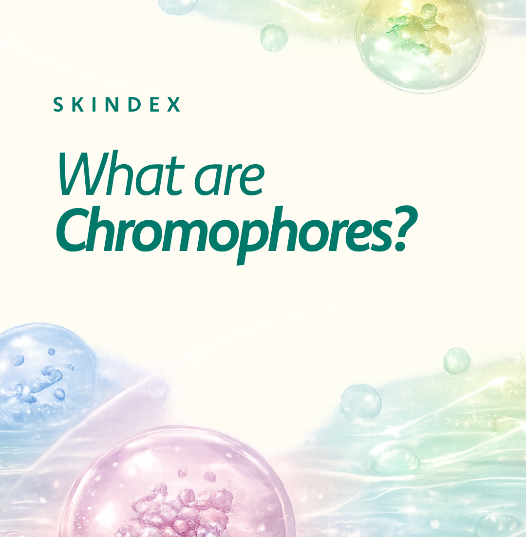 skincare definitions - Chromophores are naturally occurring molecules within your skin that absorb specific wavelengths of light and convert that light into biological signals your cells can use.